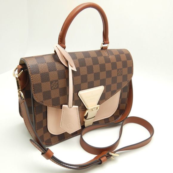 Louis Vuitton Damier Beaumarchais Ebene Venus Shoulder Bag Brown - Picture 5 of 8